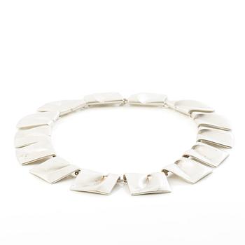 Björn Weckström, “Planetoid Valleys” necklace, sterling silver, Finland, 1973.