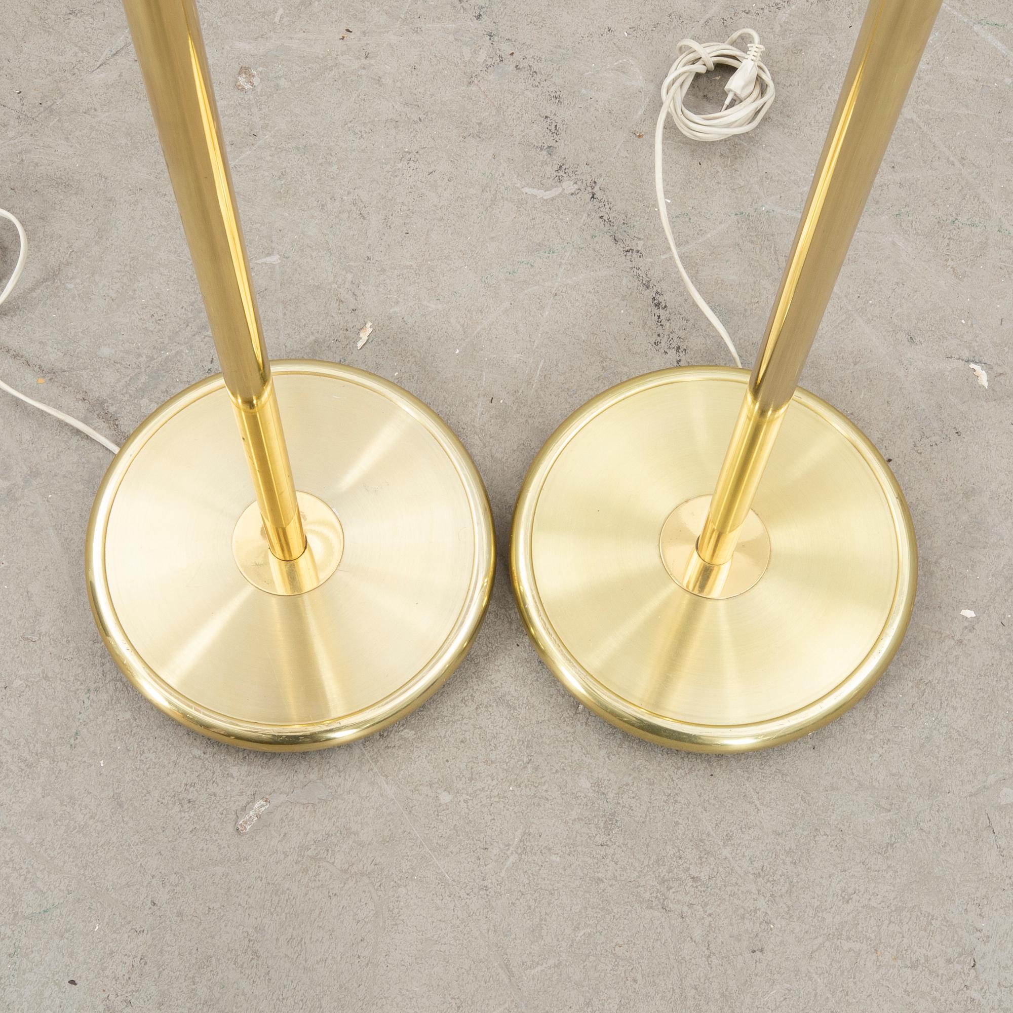 Golvlampor 1 par, Belysia AB Sweden, 1900-talets senare hälft.