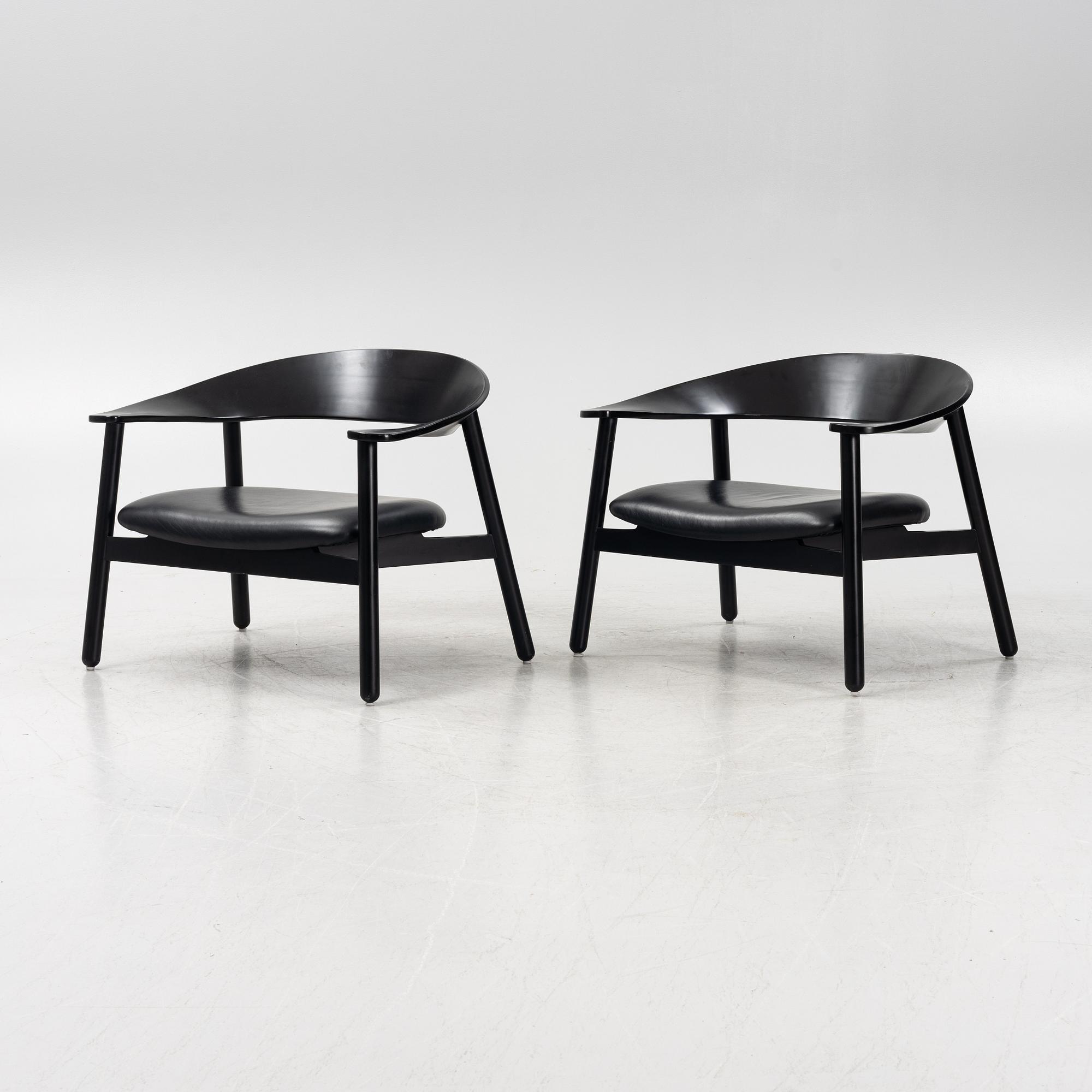 Henrik Bønnelycke, a pair of easy chairs, Silo, Denmark, 21st Century.