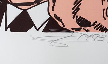 ERRÓ   GUDMUNDUR GUDMUNDSSON, färgserigrafi, signerad, numrerad HC och daterad- 1993.