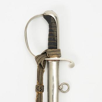 Saber, Swedish, from around the year 1900, with scabard.
