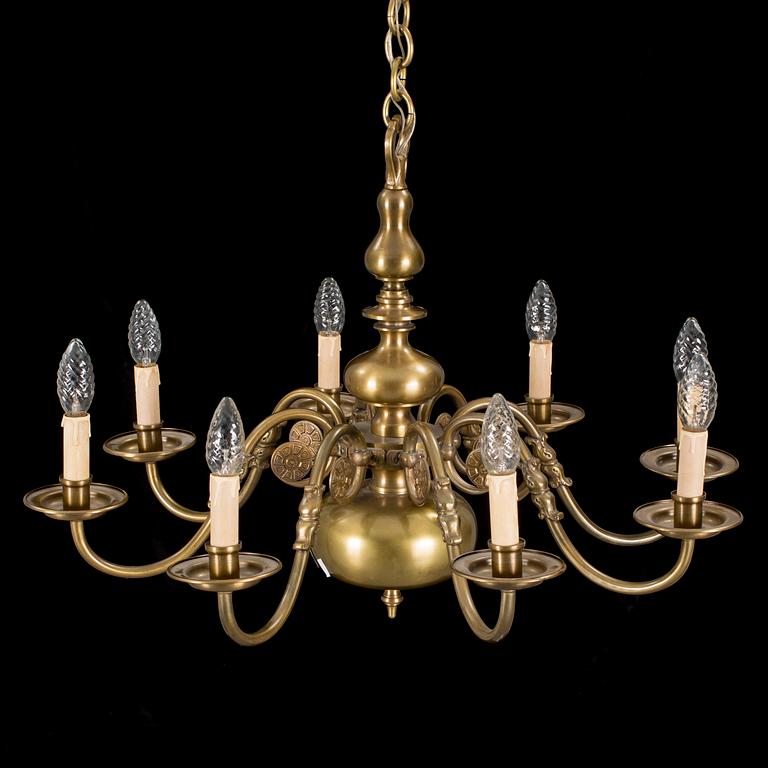 TAKLAMPA, barockstil. 1900-talets mitt.
