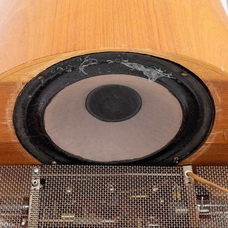 Stig Carlsson, LOAS 1001/”Kolboxen", a pair of loudspeakers, 1959-62, Sweden.