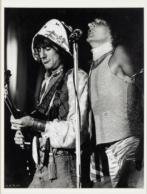 Edward Finnell, Rod Stewart & Ronnie Wood, 1973.