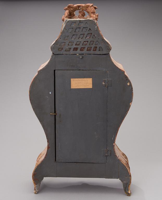 A MANTLECLOCK, rococo, Jacob Kock, Stockholm 1762-1805.