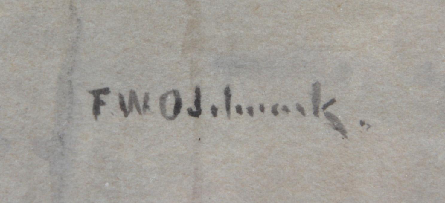 FRANS WILHELM ODELMARK, akvarell, sign.