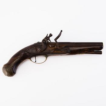 A late 18th Century Italian flintlock pistol.