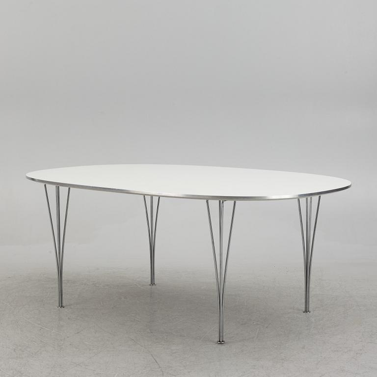 Bruno Mathsson & Piet Hein, a 'Superellipse' dining table, Fritz Hansen, Denmark.