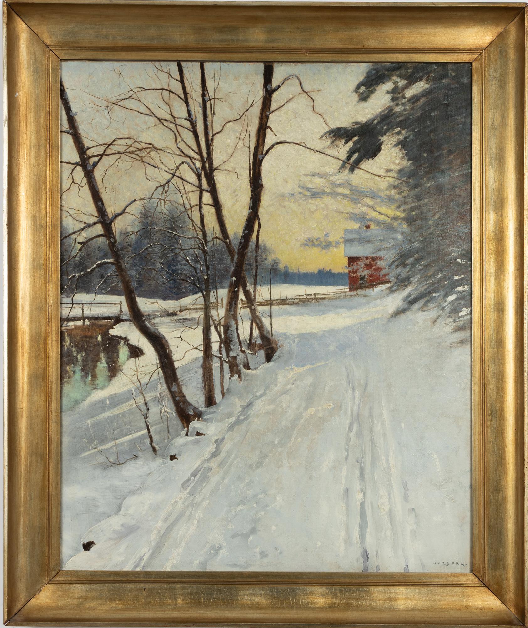 August Hagborg, "Vinterlandskap".