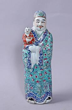 FIGURIN, porslin. Kina, 1800/1900-tal.