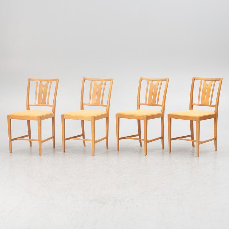 Carl Malmsten, four 'Ulfåsa' chairs, Bodafors, 1964.