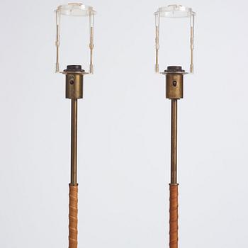 Harald Notini, possibly, a pair of floor lamps model "15750", Arvid Böhlmarks Lampfabrik, Stockholm 1950s-60s.