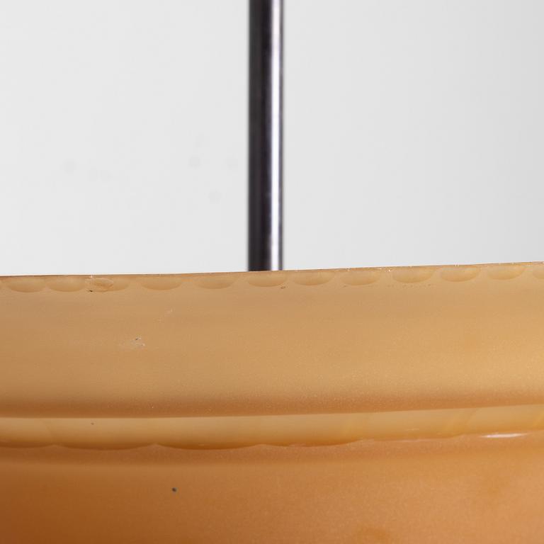 Edward Hald, taklampa, Orrefors, 1930-tal.