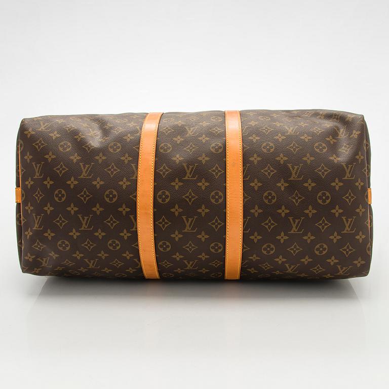Louis Vuitton, a Monogram Canvas 'Keepall 55 Bandoulière' weekend bag.