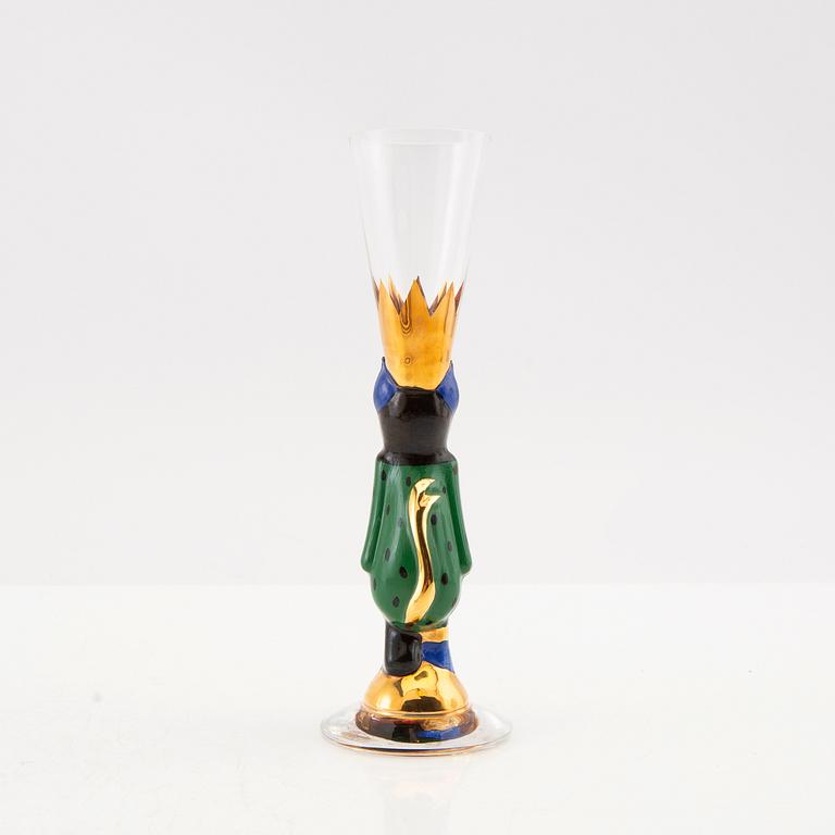 Gunnar Cyrén, one shot glass known as "devil's glass" from the "Nobel Orrefors" series.