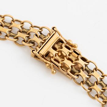 Necklace, 18K gold, x-link.