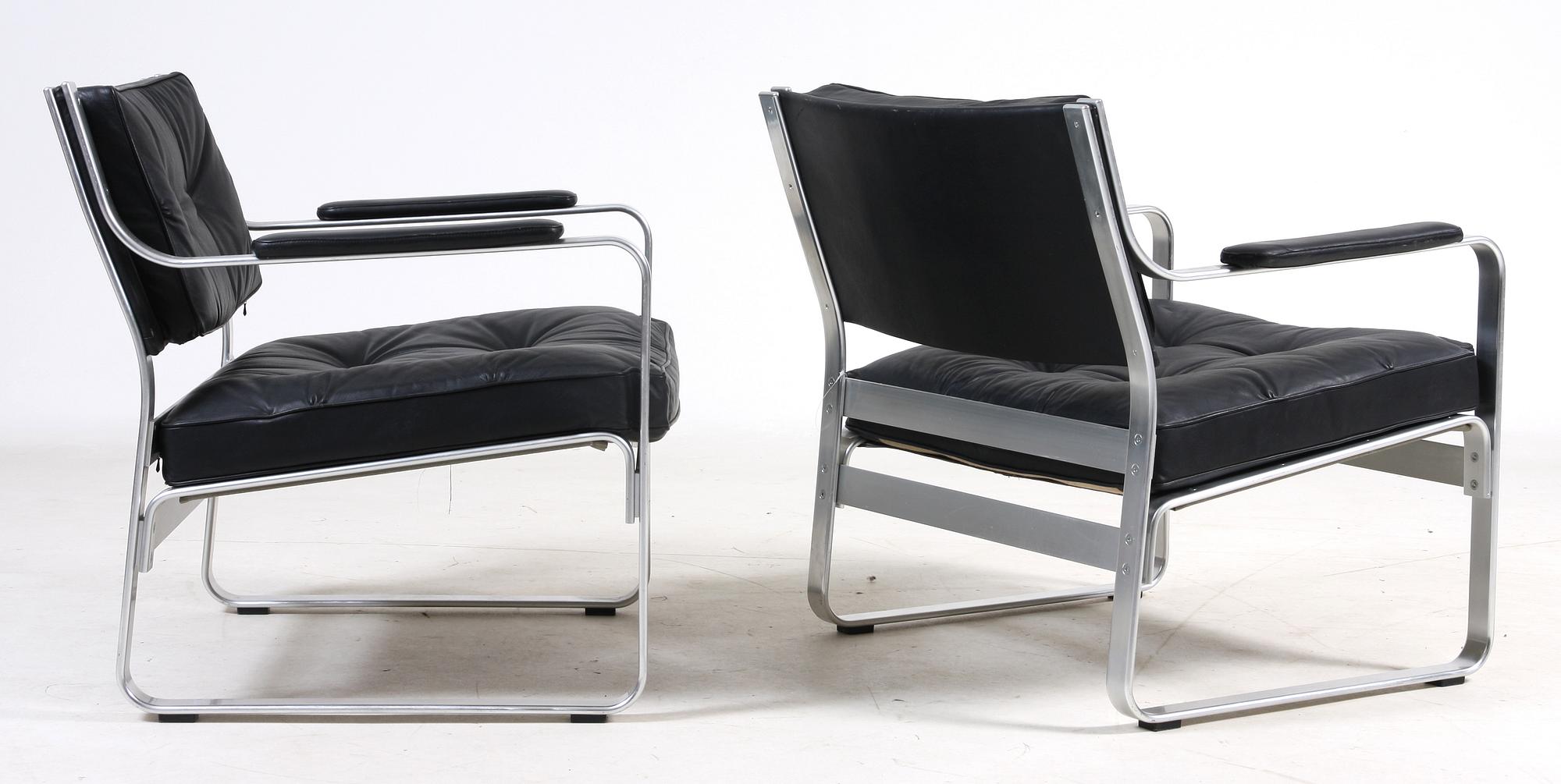 FÅTÖLJER, ett par, "Mondo", Karl-Erik Ekselius för JOC Möbler, 1900-talets andra hälft.