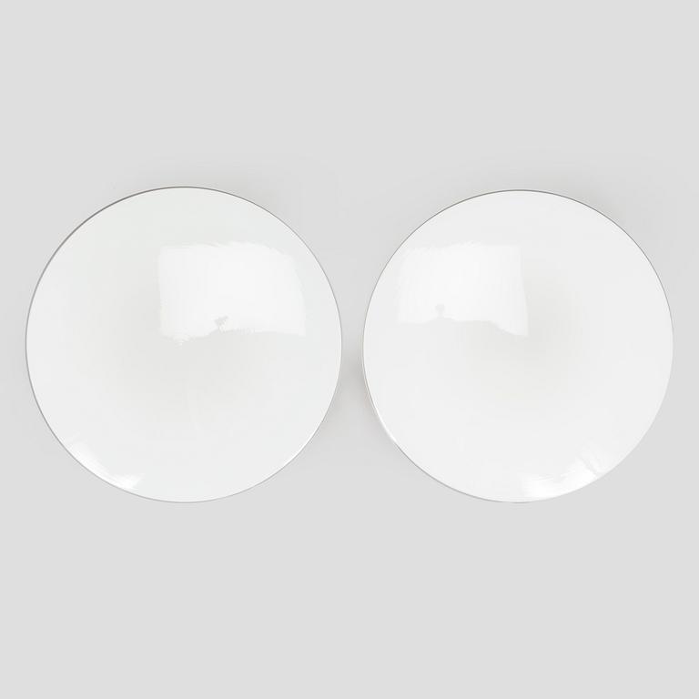 Arne Jacobsen, ceiling lamps/wall lamps, a pair, "AJ-Eklipta", Louis Poulsen, Denmark.