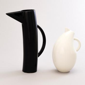 KATI TUOMINEN-NIITTYLÄ. Two Ceramic 'Storybirds' Jugs by Arabia, Finland.