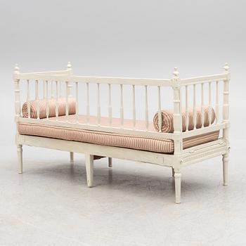 A Gustavian sofa, 18th century.