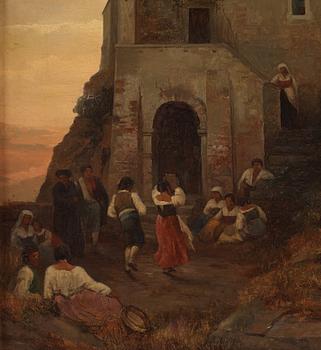 Marina Kylberg, Gathering in the village, Italy.