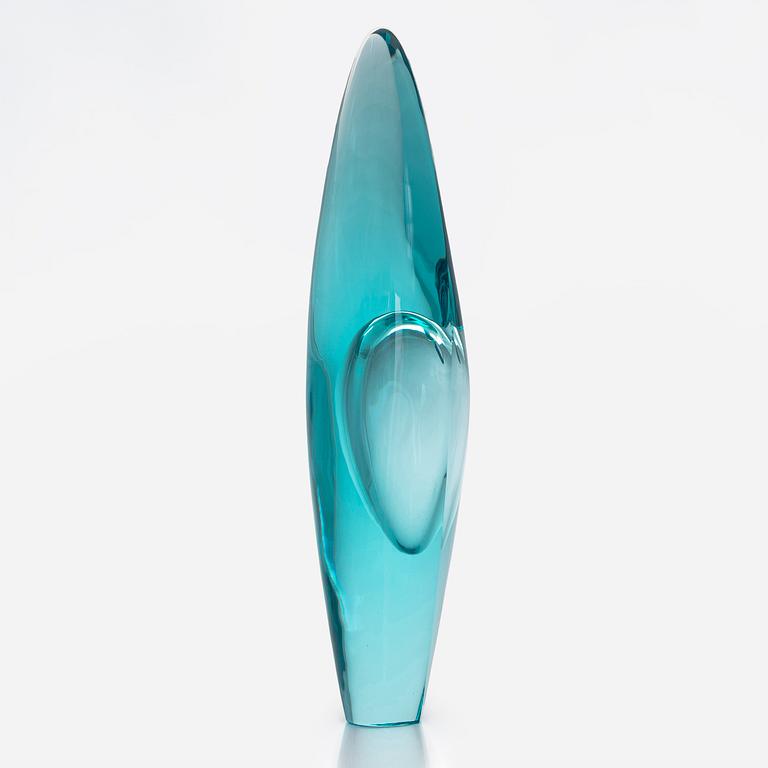 Timo Sarpaneva, glasskulptur "Orkidea Adriatico" signerad Timo Sarpaneva Studio Pino Signoretto - Murano 1999.