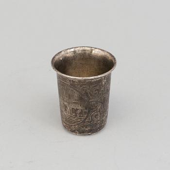 a russian silver cup from 1860. Weight 84 gram.