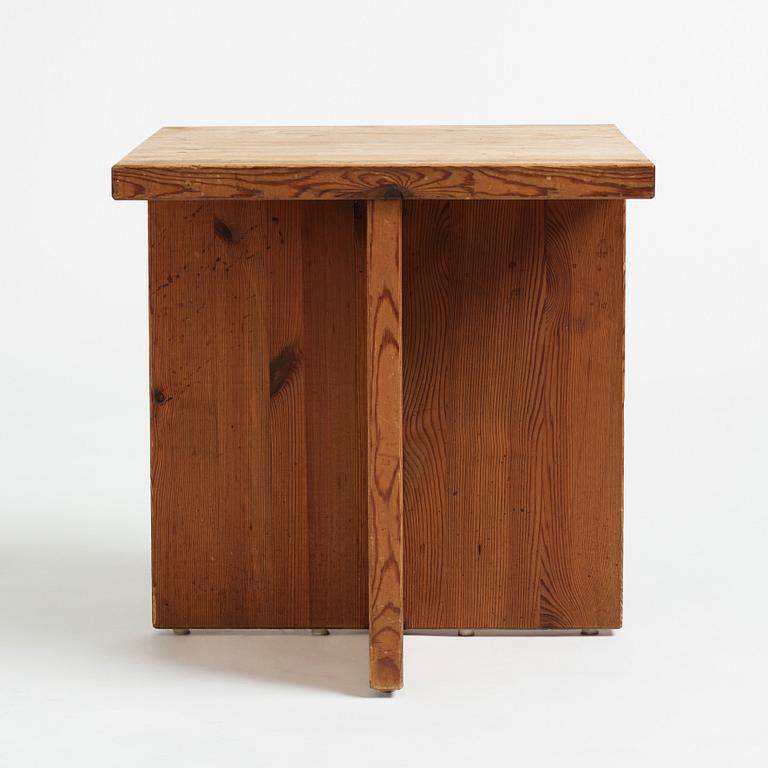 Axel Einar Hjorth, a stained pine table "Lovö", Nordiska Kompaniet Sweden 1930's.