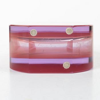 Jiří Šuhájek, vase, glass, Moser, late 20th century.