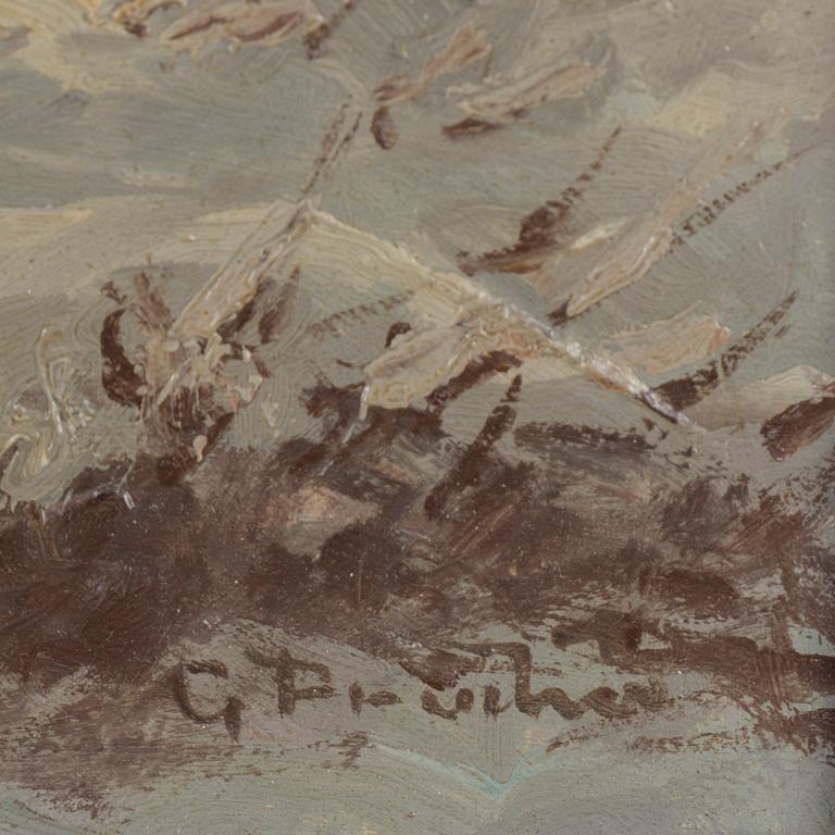 GUSTAV PRUCHA, olja på duk, signerad.