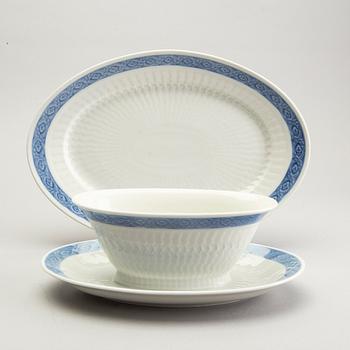 Arnold Krog servis 42 dlr "Blå vifte" Royal Copenhagen Danmark porslin 1900-talets andra hälft.