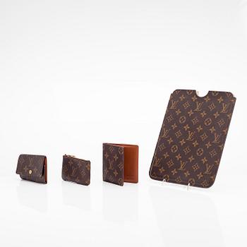 Louis Vuitton, four Monogram canvas accessories, 1987-2010.