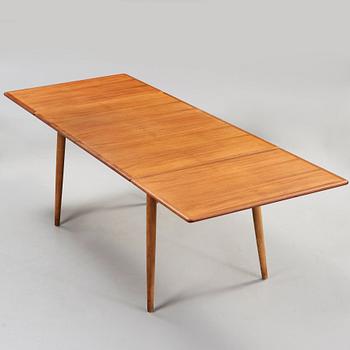 A Hans J Wegner teak and oak dinner table, Andreas Tuck, Denmark, 1950-60's.