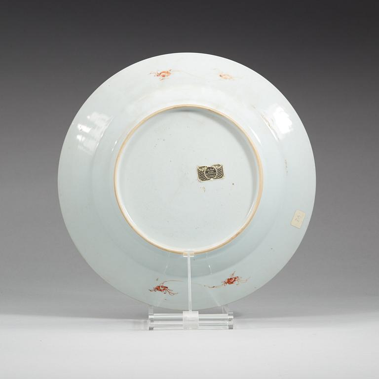 FAT, kompaniporslin. Qingdynastin, Qianlong (1736-95).