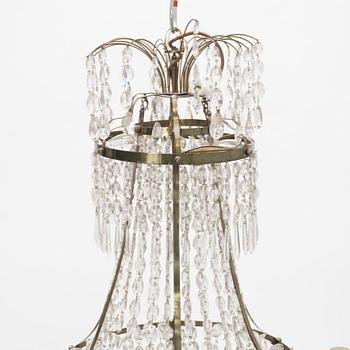 A Gustavian style chandelier, early 20th Century.