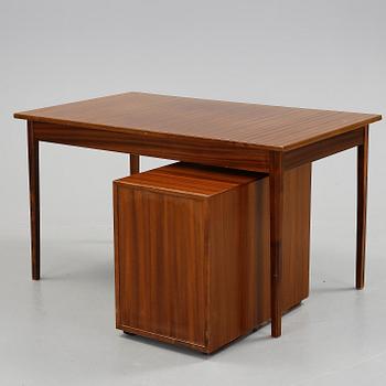 SKRIVBORD MED LÅDHURTS, 1940/50-tal.