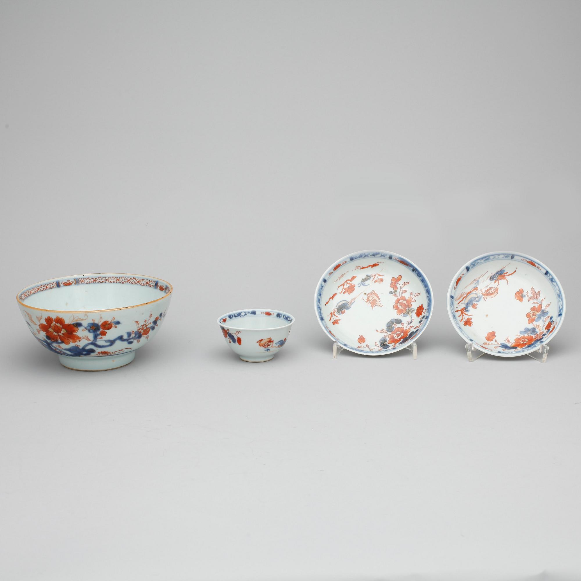 PARTI PORSLIN, 2+1 delar, porslin, Kina, 1700/1800-tal.