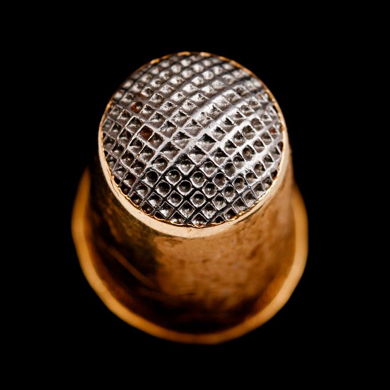 FINGERBORG, 18 k guld, Jakob Richard Borg, Gävle 1831. Vikt ca 5 gram.