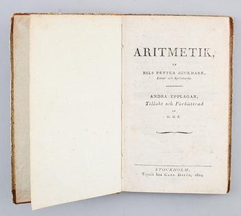 BOK, "Aritmetik", Nils Petter Beckmark, daterad 1804.