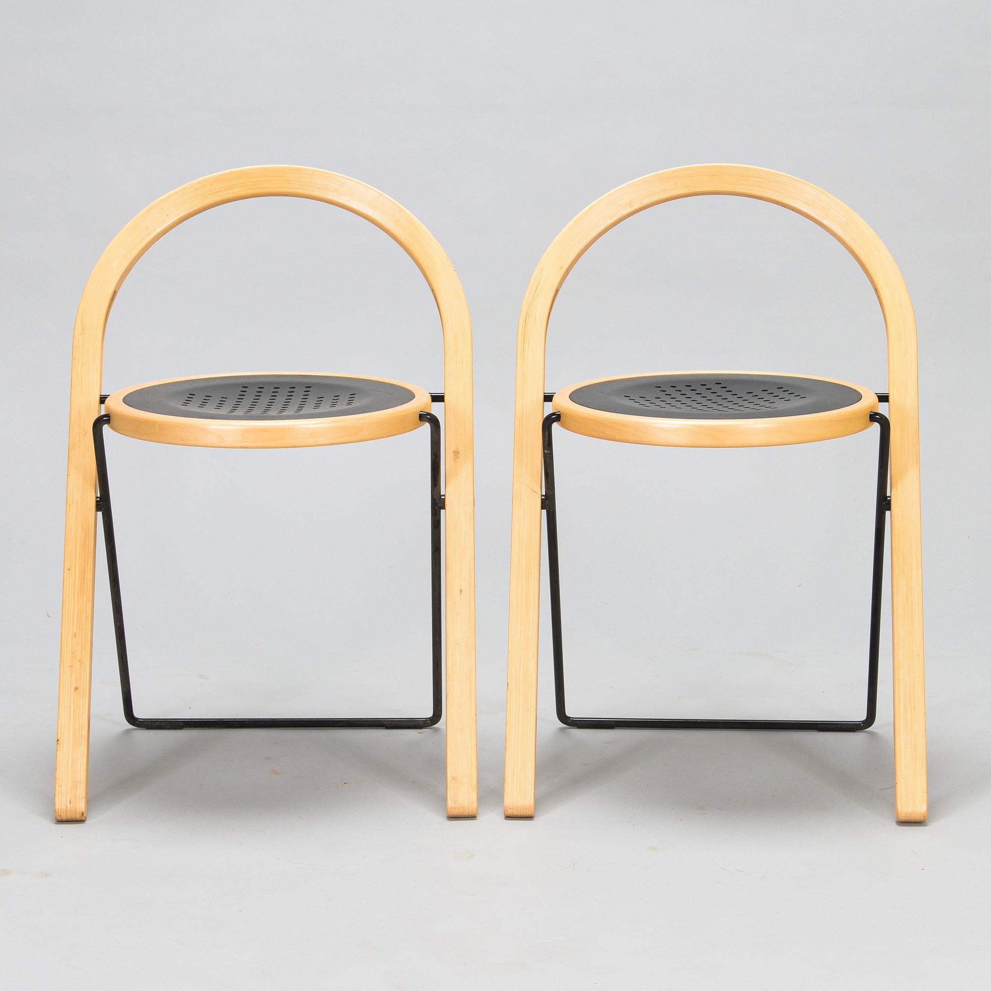 Börge Lindau, 22 'Sparta' folding chairs for Blå Station. Designed in 1993.