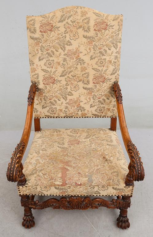 KARMSTOL, barockstil, tidigt 1900-tal.