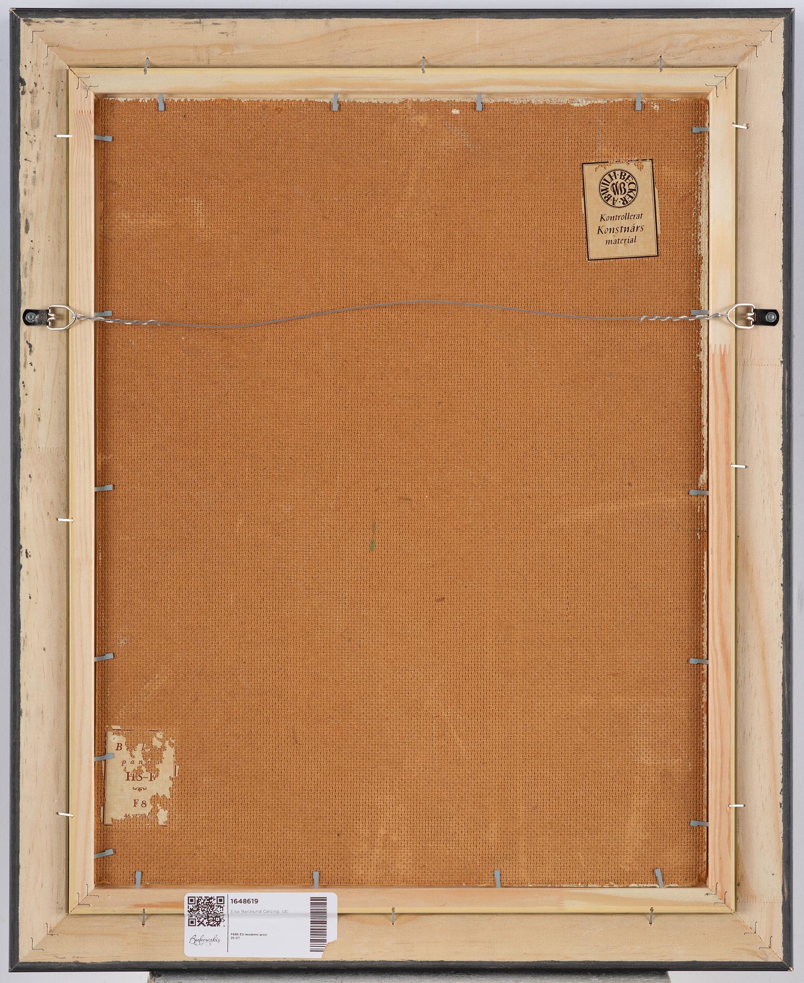 Elsa Backlund Celsing, Woman in an armchair.