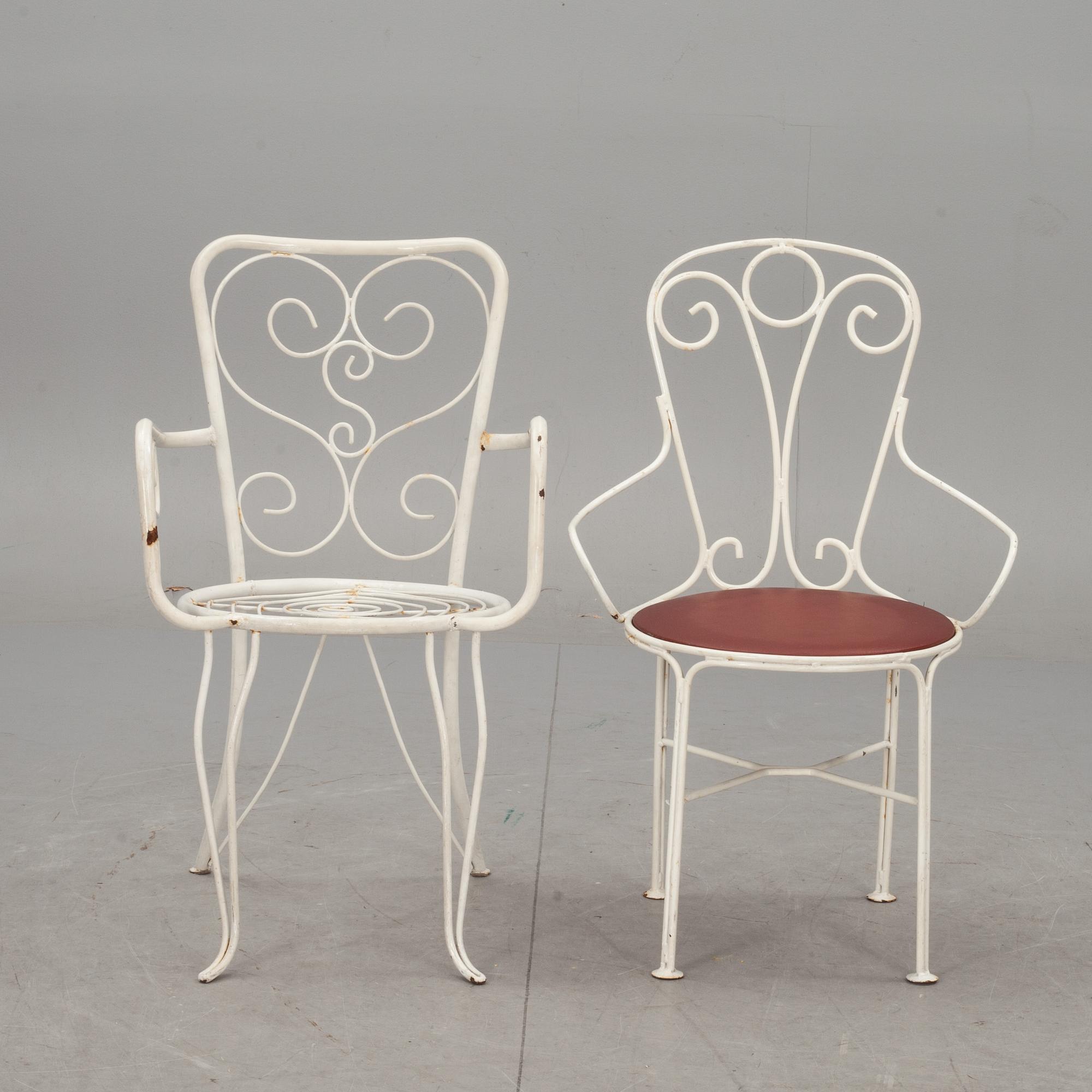 TRÄDGÅRDSSTOLAR, 6 st, 1900-talets senare hälft.