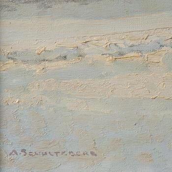 Anshelm Schultzberg, Winter motif from Kungsträdgården.