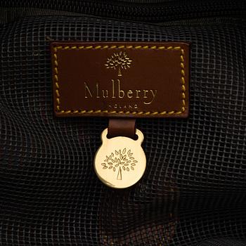 Mulberry, a scotch grain weekend bag.