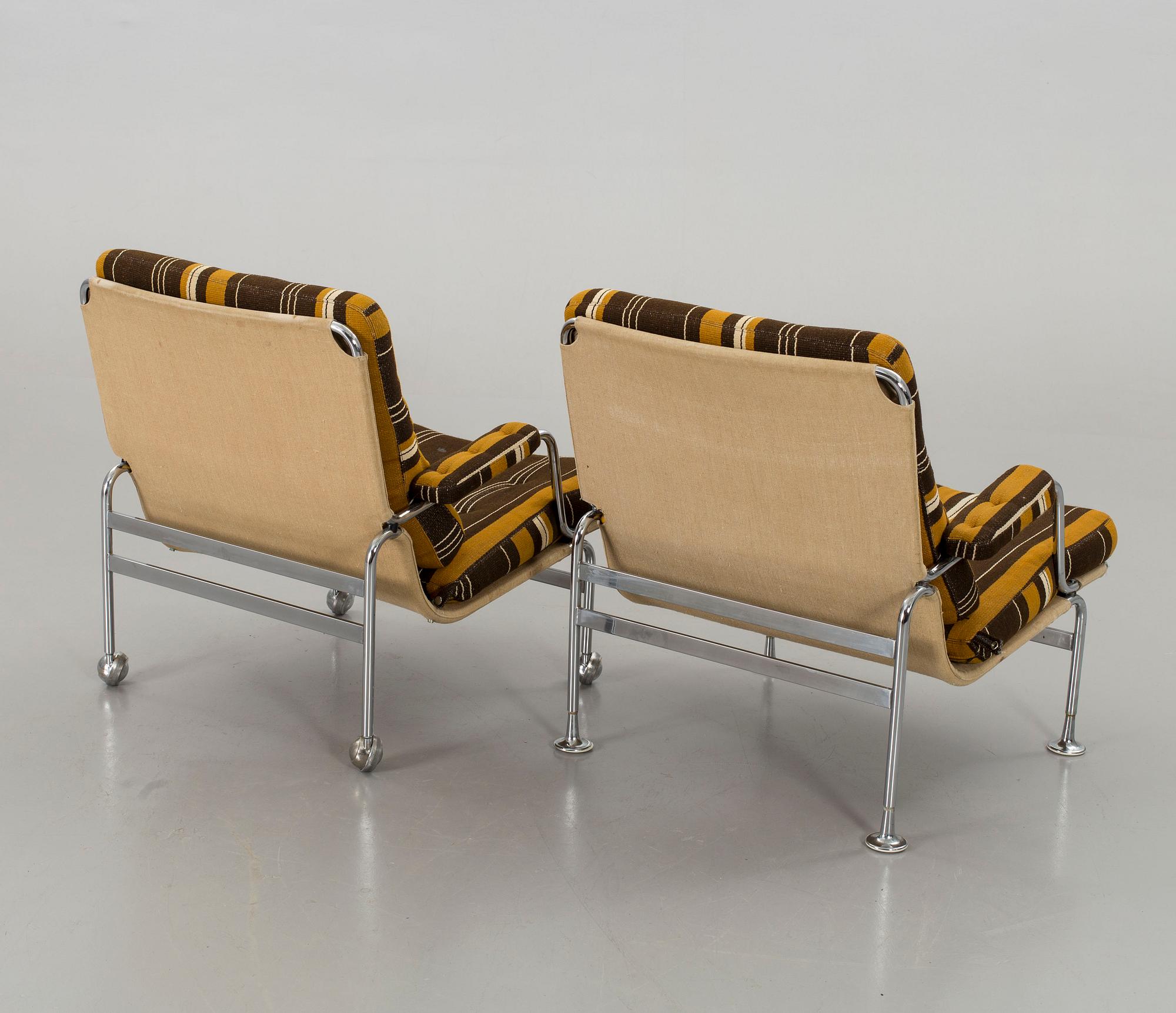 BRUNO MATHSSON, fåtöljer, ett par, "Karin".