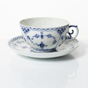 Royal Copenhagen, a 36-piece 'Blue Fluted' coffee service, Denmark, 1960's-70's.