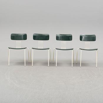 a dining table with four chairs by Sigurd Persson, latter part of 20th century.