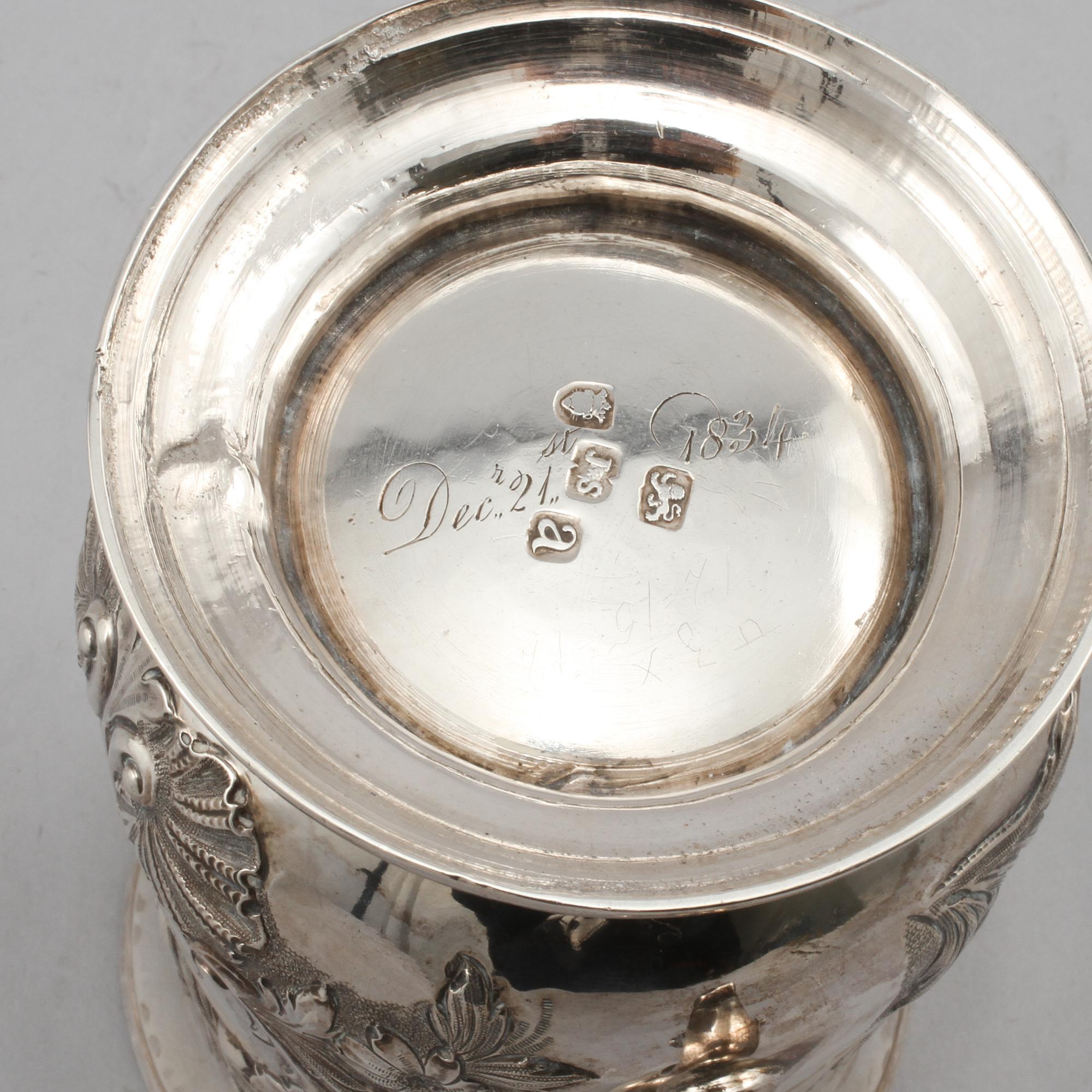 MUGG, silver, London, England, 1816, vikt 380 gram.