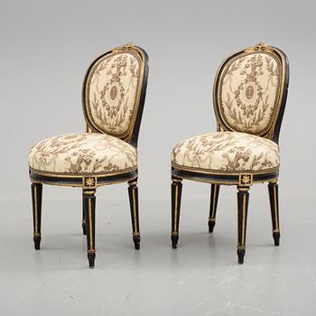 STOLAR, ett par, gustavianska, 1700-tal.
